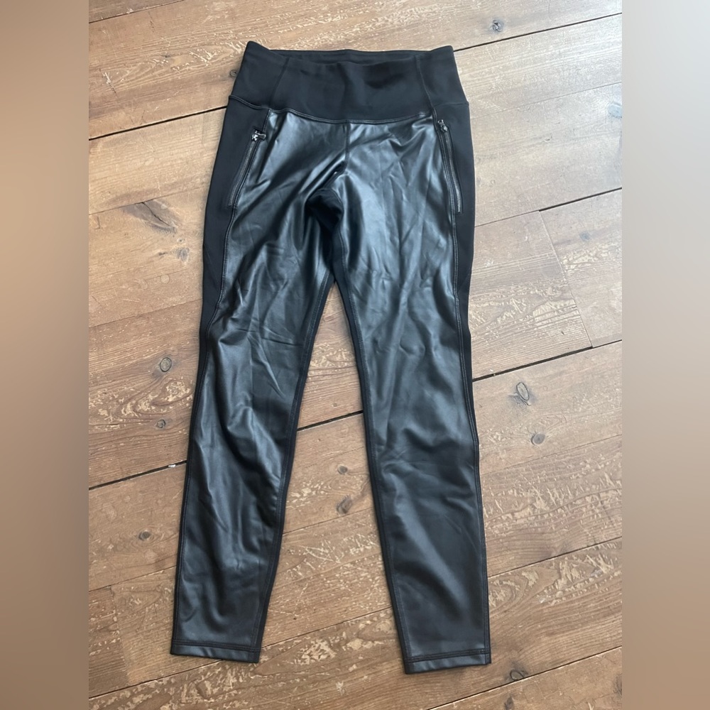 Old Navy pleather front leggings